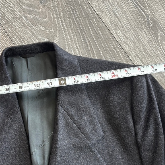 Ermenegildo Zenga 100% Cashmere Dark Grey/ Black Jacket - Picture 9 of 16